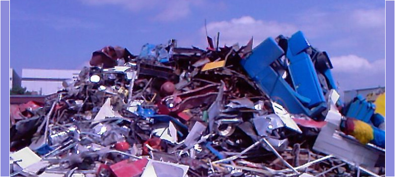 Schrott Schrottberg bei der Firma Hammerschmidt Robert Recycling & Entsorgung in Augsburg