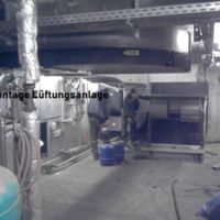 Demontage einer Lüftungsanlage durch die Firma Hammerschmidt Robert Recycling & Entsorgung