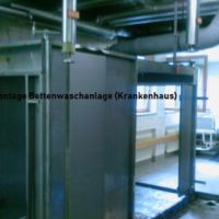 Demontage einer Bettenwaschanlage (Krankenhaus) durch die Firma Hammerschmidt Robert Recycling & Entsorgung aus einem anderen Blickwinkel