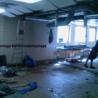 Demontage einer Bettenwaschanlage (Krankenhaus) durch die Firma Hammerschmidt Robert Recycling & Entsorgung