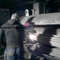 Demontage eines Heizkessels durch die Firma Hammerschmidt Robert Recycling & Entsorgung